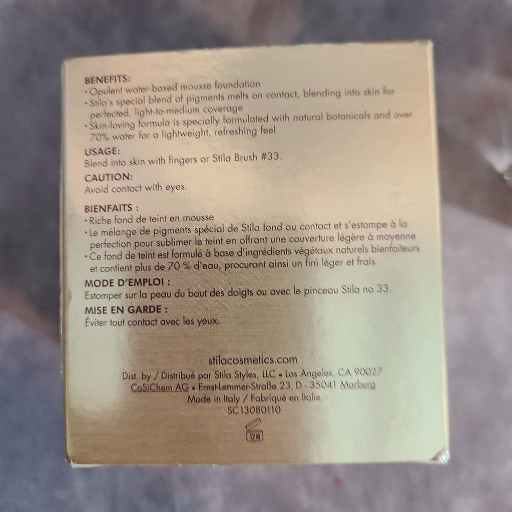 Stila Lingerie Souffle‎ Skin Perfecting Color Shade 8.0 - Picture 5 of 5